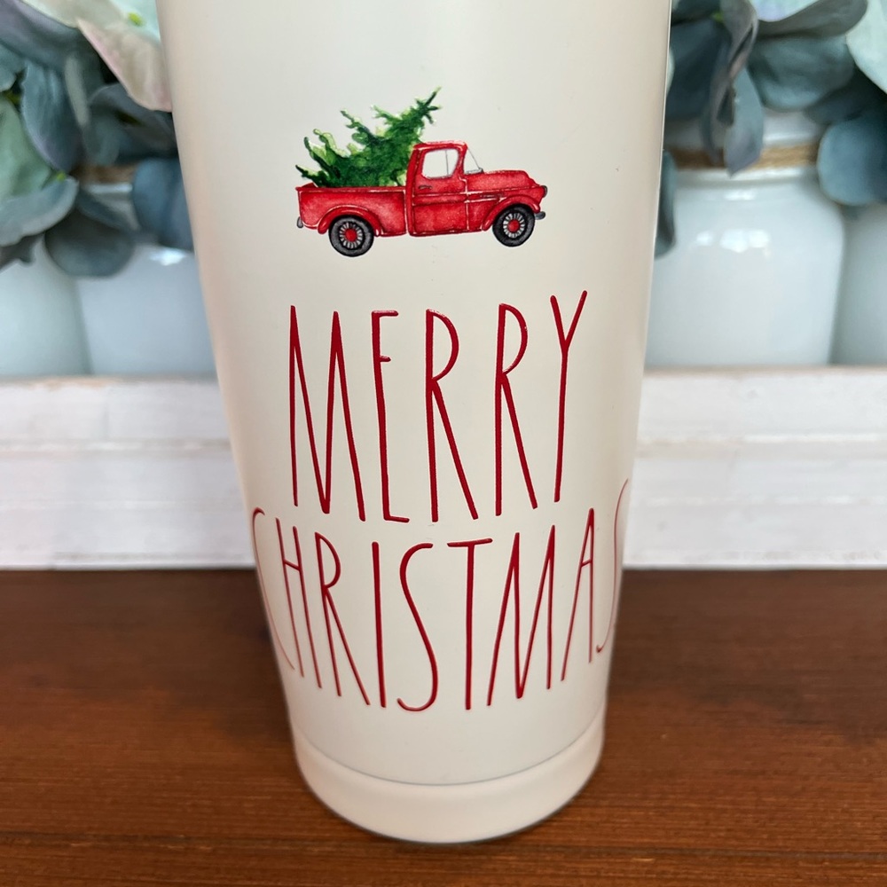 NWT Rae Dunn Festive Red Truck Christmas Tumbler